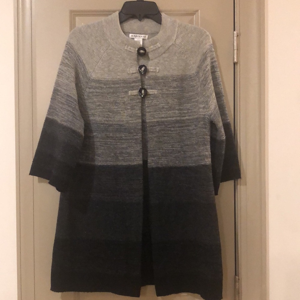 HANNAH OMBRÉ WOMEN’S LARGE CARDIGAN